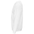 White - Close up - SOLS Unisex Adult Space Organic Raglan Sweatshirt