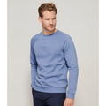 Blue - Back - SOLS Unisex Adult Space Organic Raglan Sweatshirt