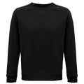 Black - Front - SOLS Unisex Adult Space Organic Raglan Sweatshirt