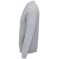 Grey Marl - Close up - SOLS Unisex Adult Comet Organic Sweatshirt