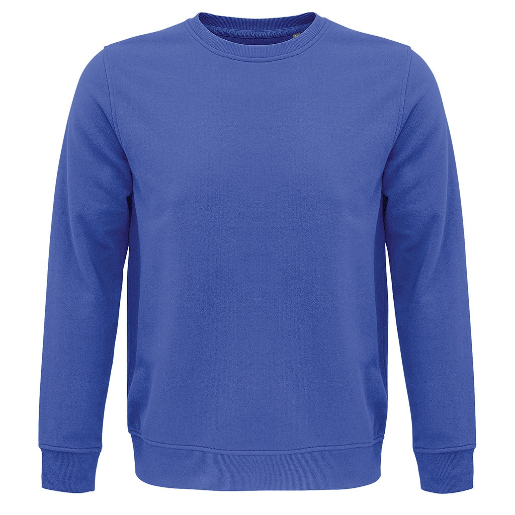 Royal Blue - Front - SOLS Unisex Adult Comet Organic Sweatshirt