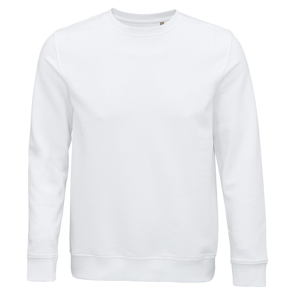 White - Front - SOLS Unisex Adult Comet Organic Sweatshirt