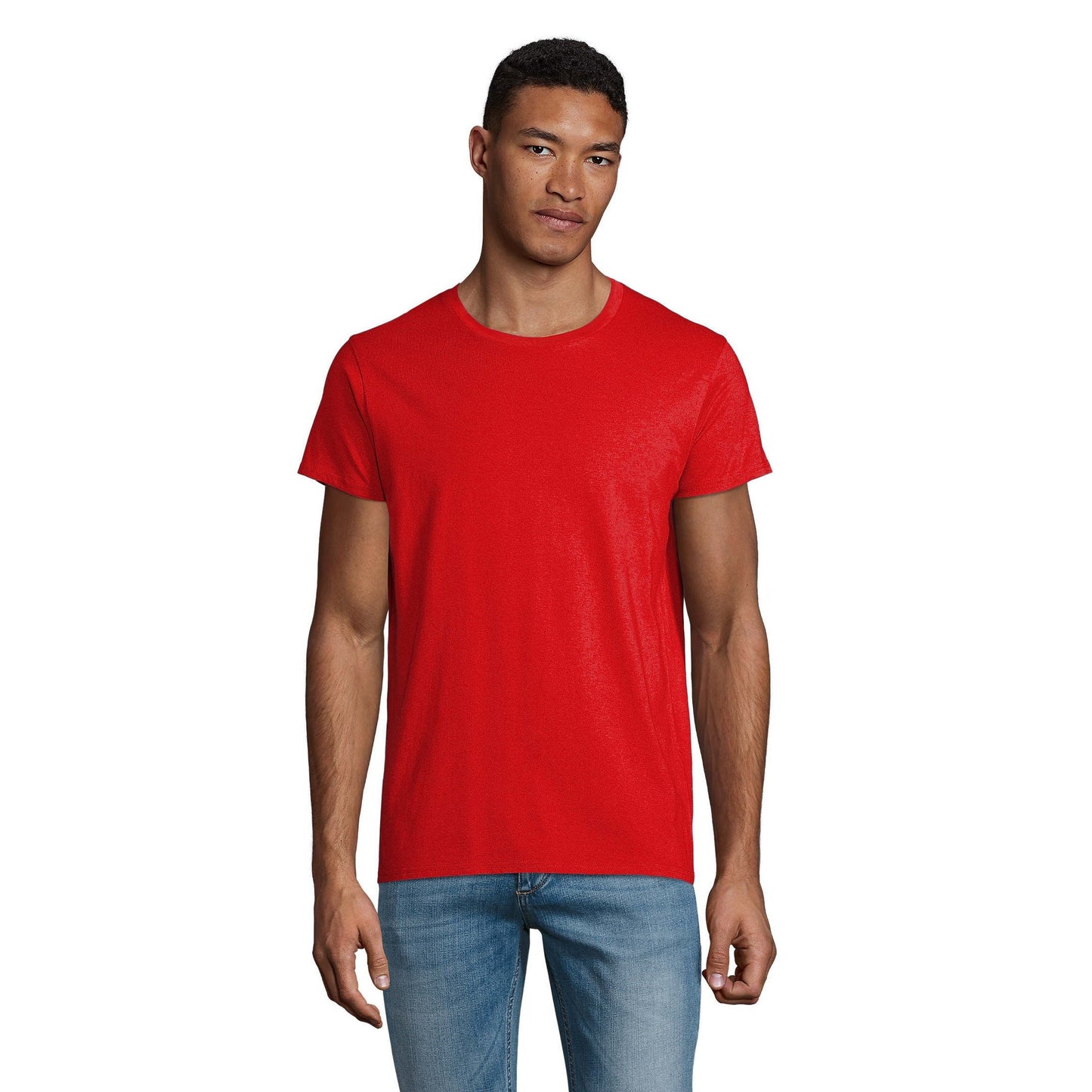 Red - Back - SOLS Mens Crusader Organic T-Shirt