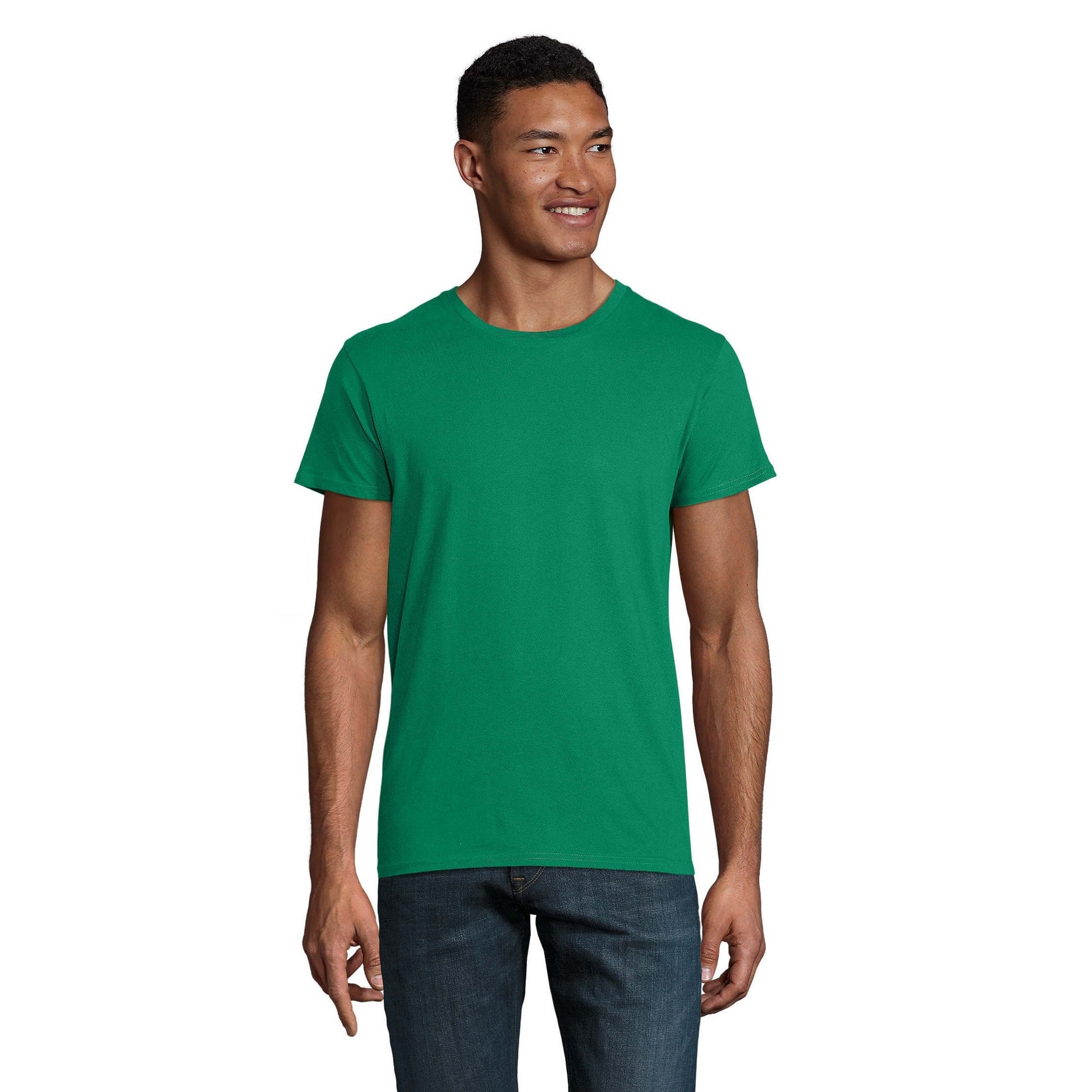 Kelly Green - Back - SOLS Mens Crusader Organic T-Shirt
