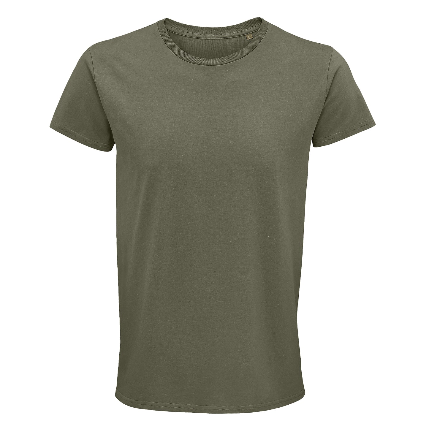 Khaki - Front - SOLS Mens Crusader Organic T-Shirt