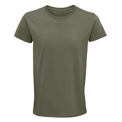 Khaki - Front - SOLS Mens Crusader Organic T-Shirt