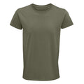 Khaki - Front - SOLS Mens Crusader Organic T-Shirt