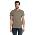 Khaki - Back - SOLS Mens Crusader Organic T-Shirt