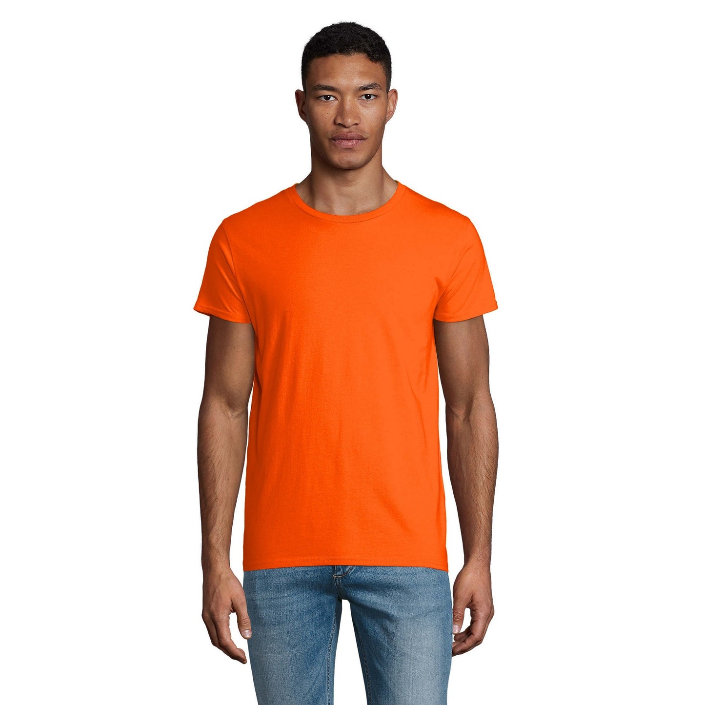 Orange - Back - SOLS Mens Crusader Organic T-Shirt