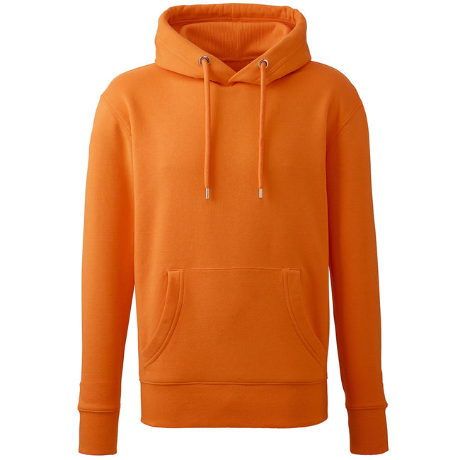 Orange - Front - Anthem Mens Organic Hoodie
