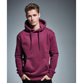 Burgundy - Back - Anthem Mens Organic Hoodie