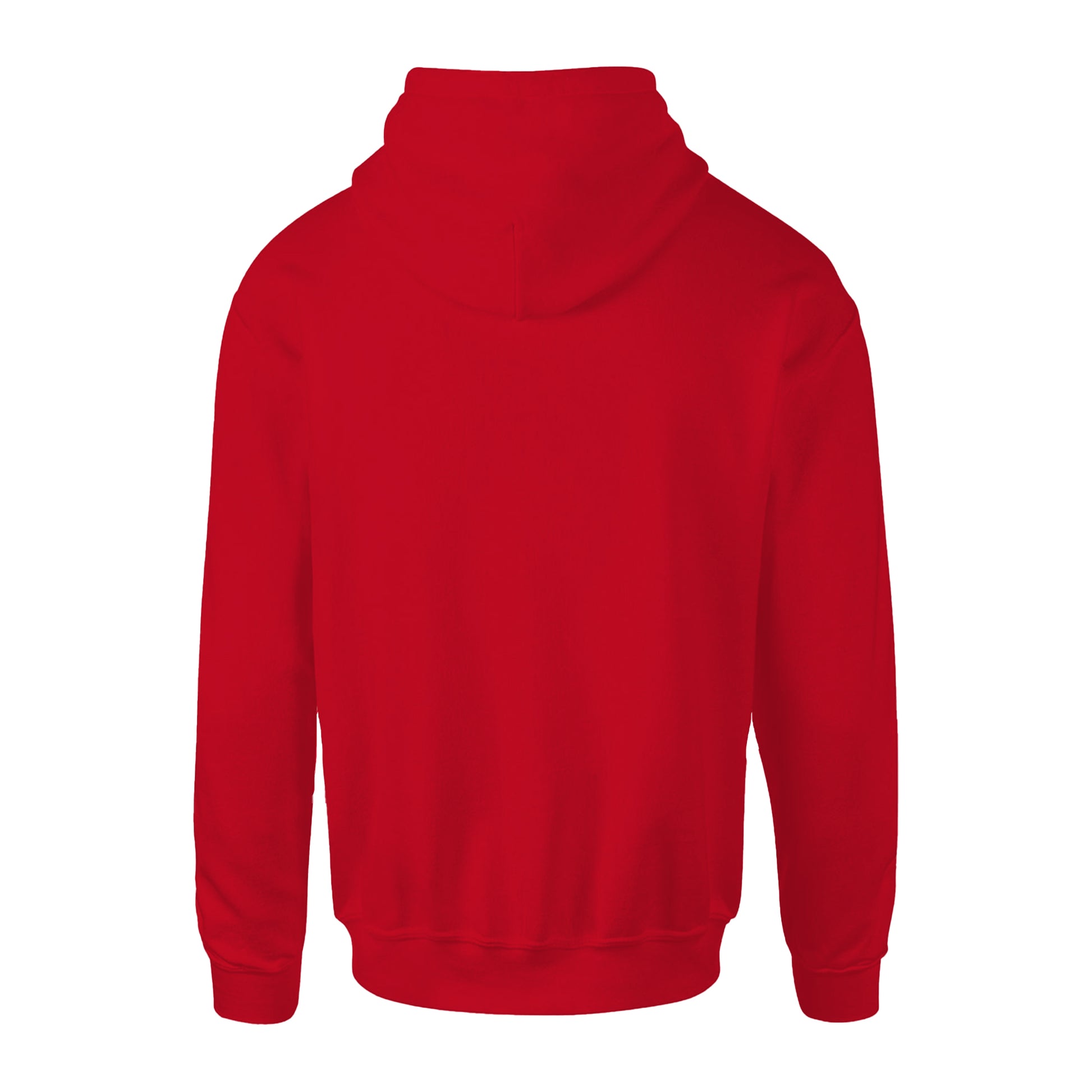 Red - Back - Anthem Mens Organic Hoodie