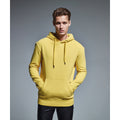 Yellow - Back - Anthem Mens Organic Hoodie