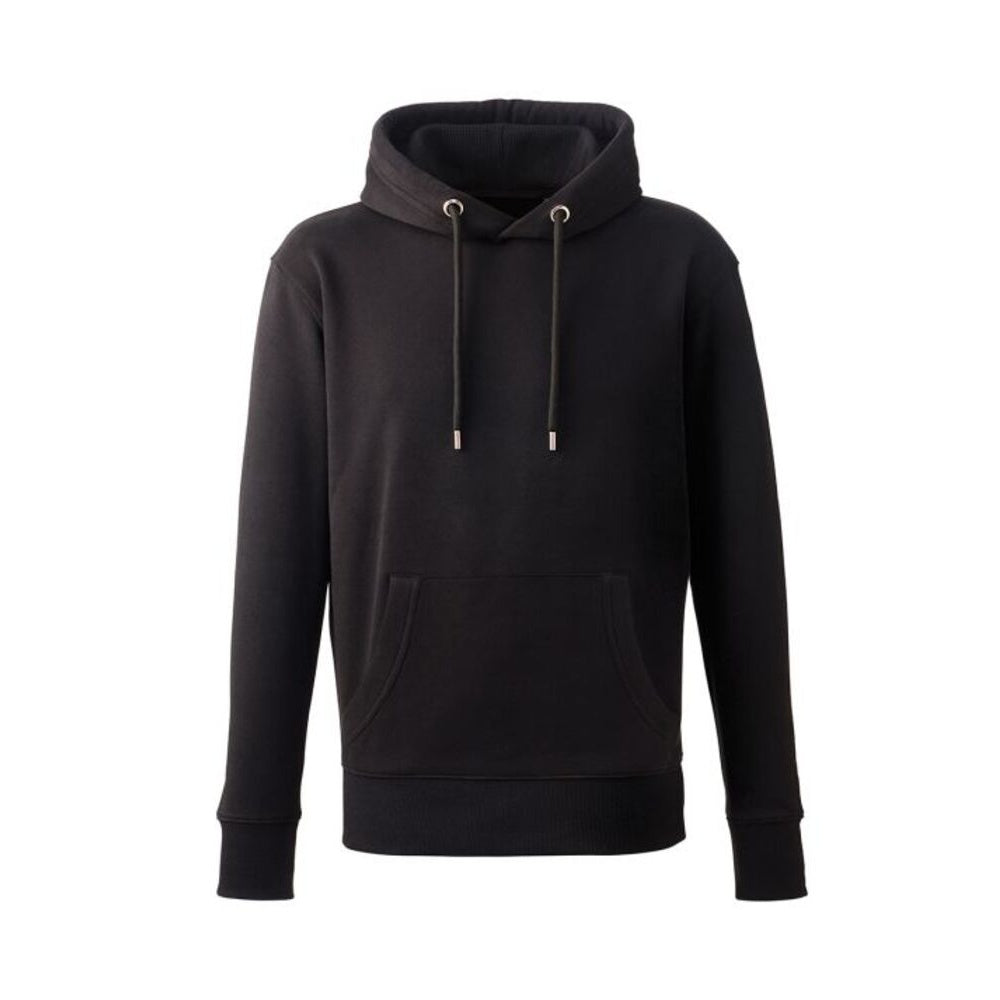Black - Front - Anthem Mens Organic Hoodie