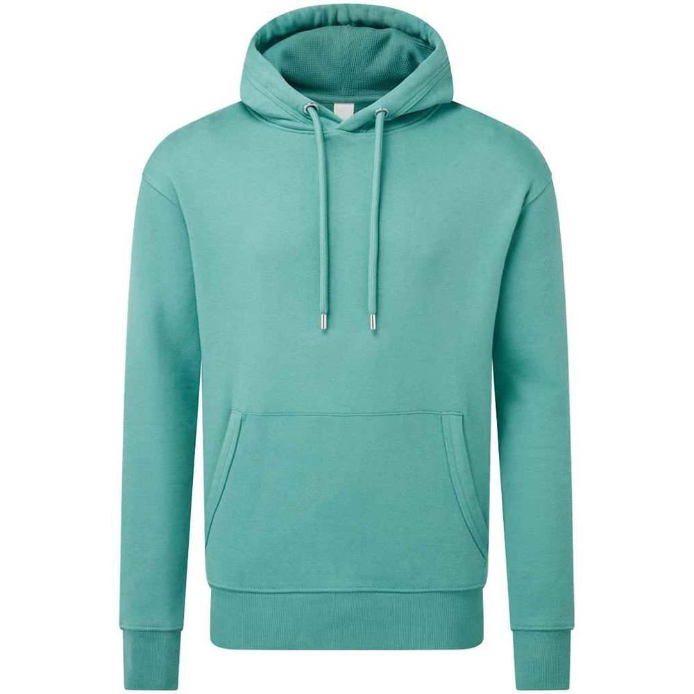 Teal - Front - Anthem Mens Organic Hoodie