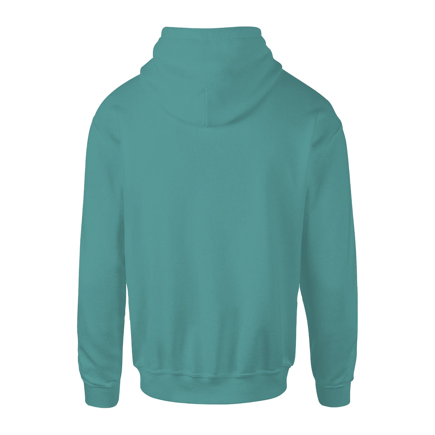 Teal - Back - Anthem Mens Organic Hoodie