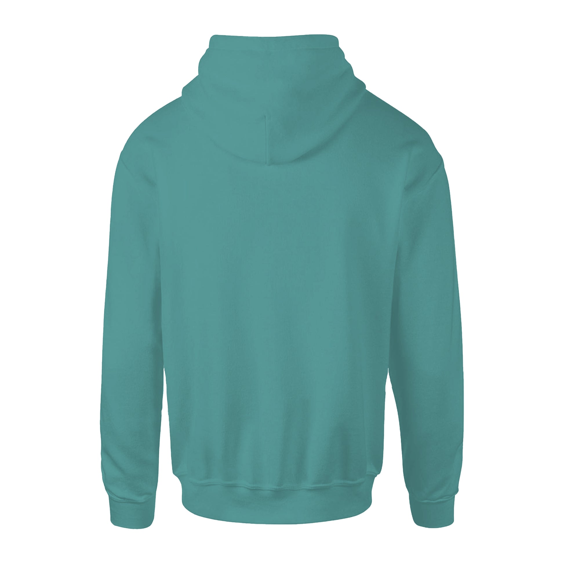 Teal - Back - Anthem Mens Organic Hoodie