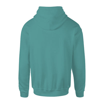 Teal - Back - Anthem Mens Organic Hoodie