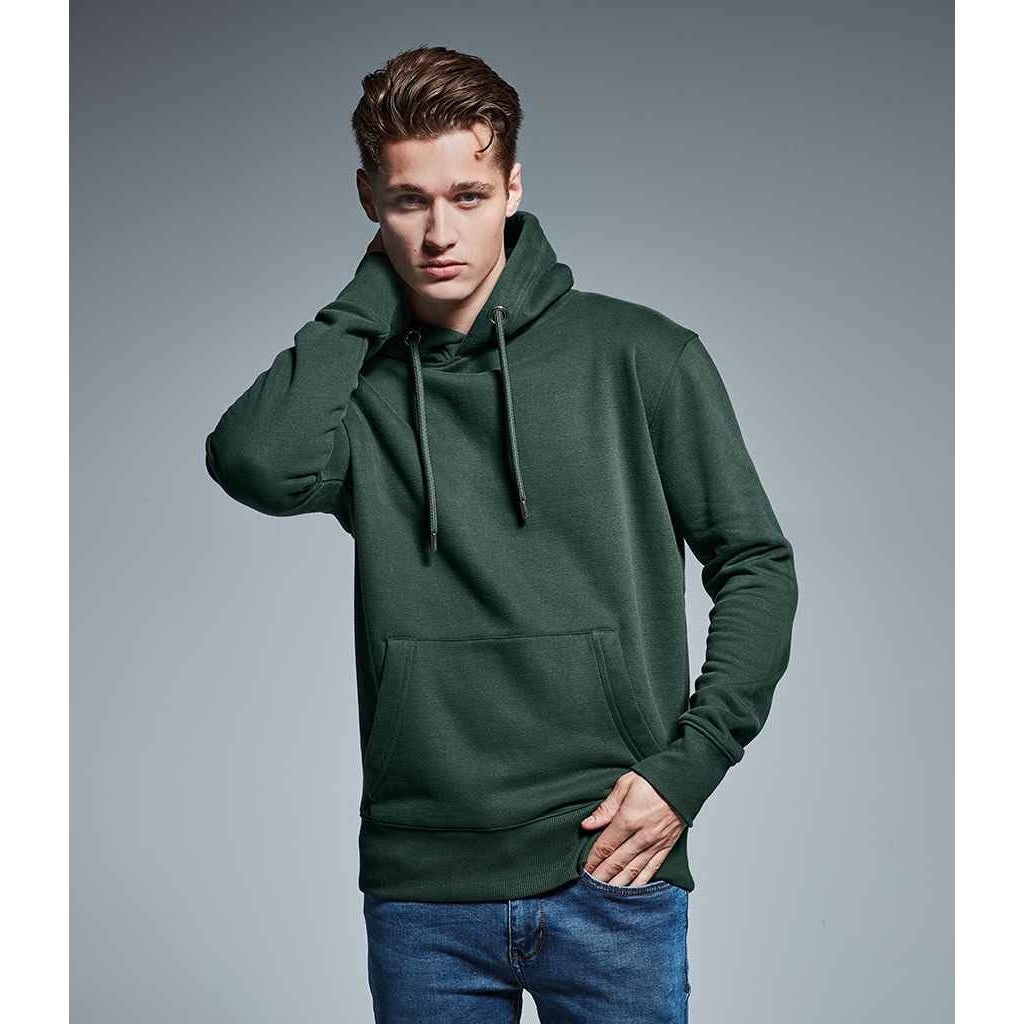 Forest Green - Back - Anthem Mens Organic Hoodie