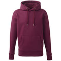 Burgundy - Front - Anthem Mens Organic Hoodie