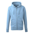 Light Blue - Front - Anthem Mens Organic Full Zip Hoodie