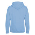 Light Blue - Back - Anthem Mens Organic Full Zip Hoodie