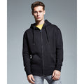 Black - Back - Anthem Mens Organic Full Zip Hoodie