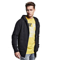 Black - Side - Anthem Mens Organic Full Zip Hoodie