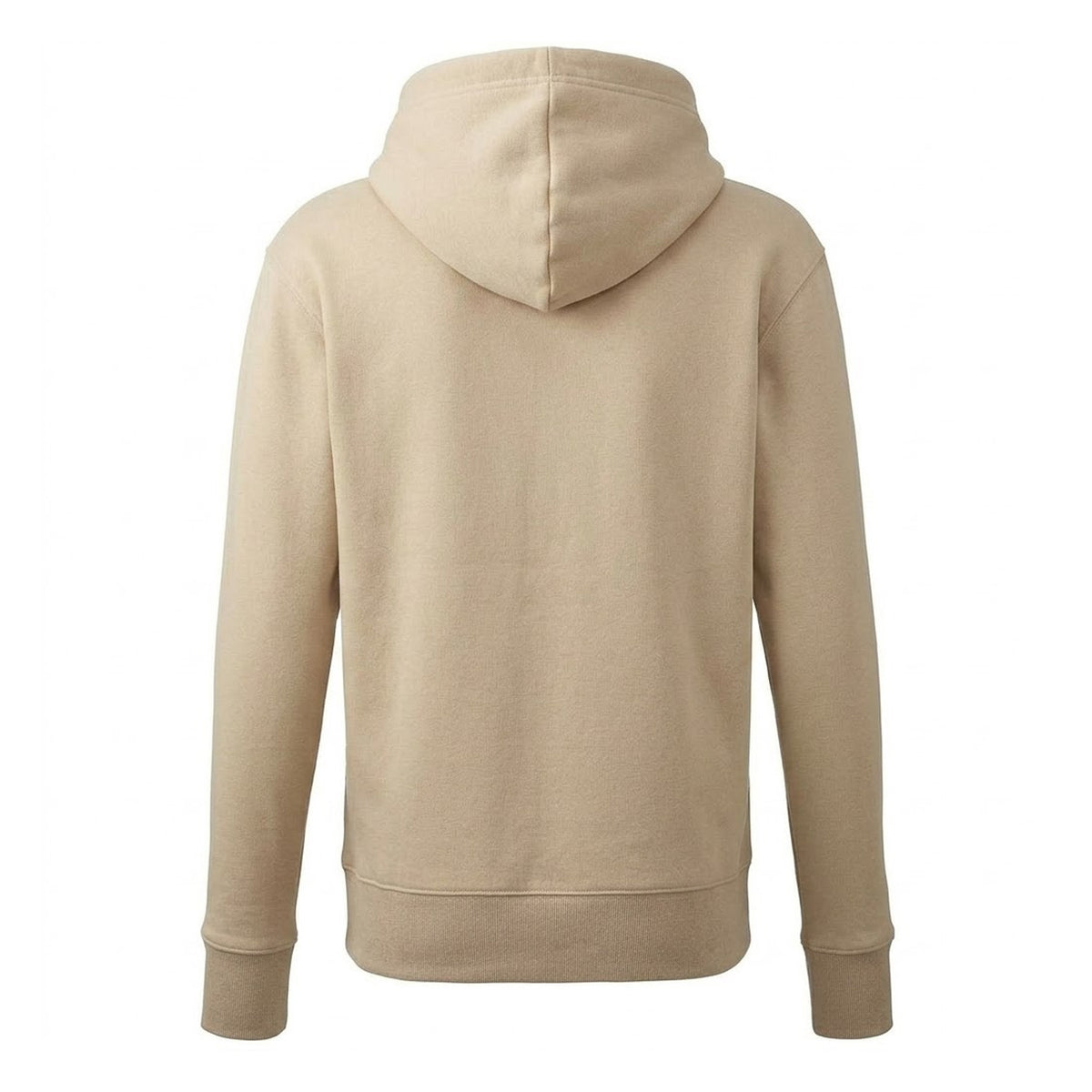 Desert Sand - Back - Anthem Mens Organic Full Zip Hoodie