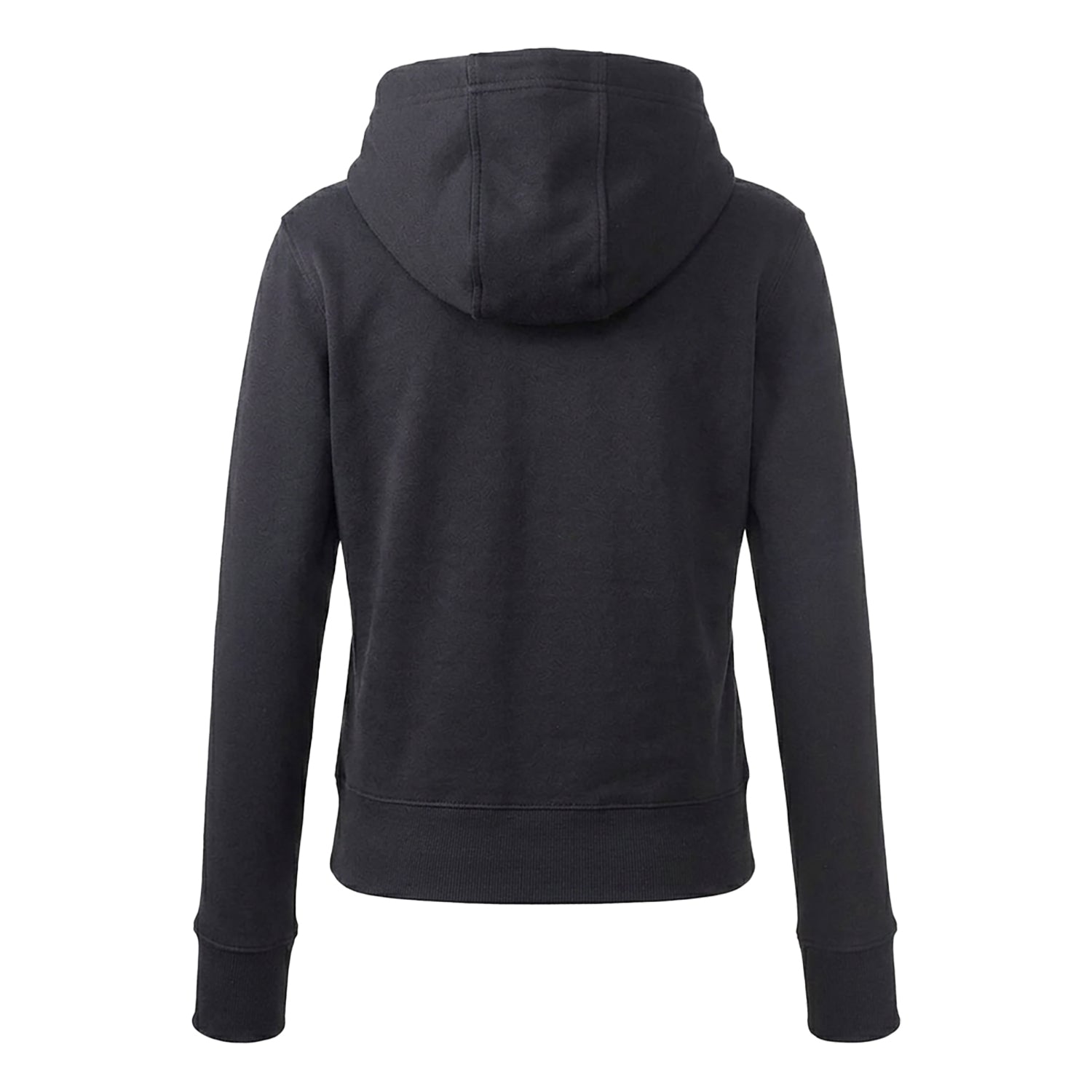 Black - Back - Anthem Womens-Ladies Organic Hoodie