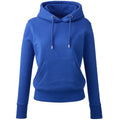 Royal Blue - Front - Anthem Womens-Ladies Organic Hoodie