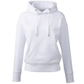 White - Front - Anthem Womens-Ladies Organic Hoodie