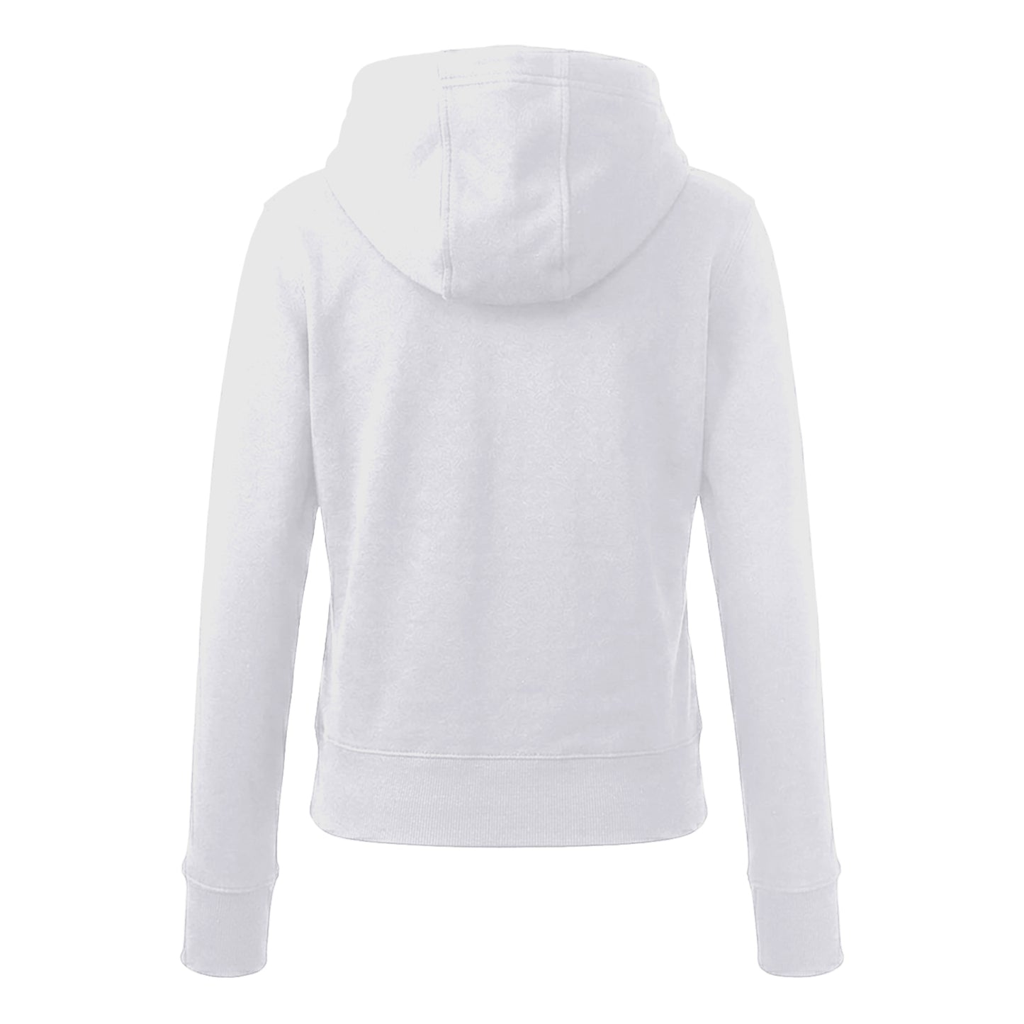 White - Back - Anthem Womens-Ladies Organic Hoodie