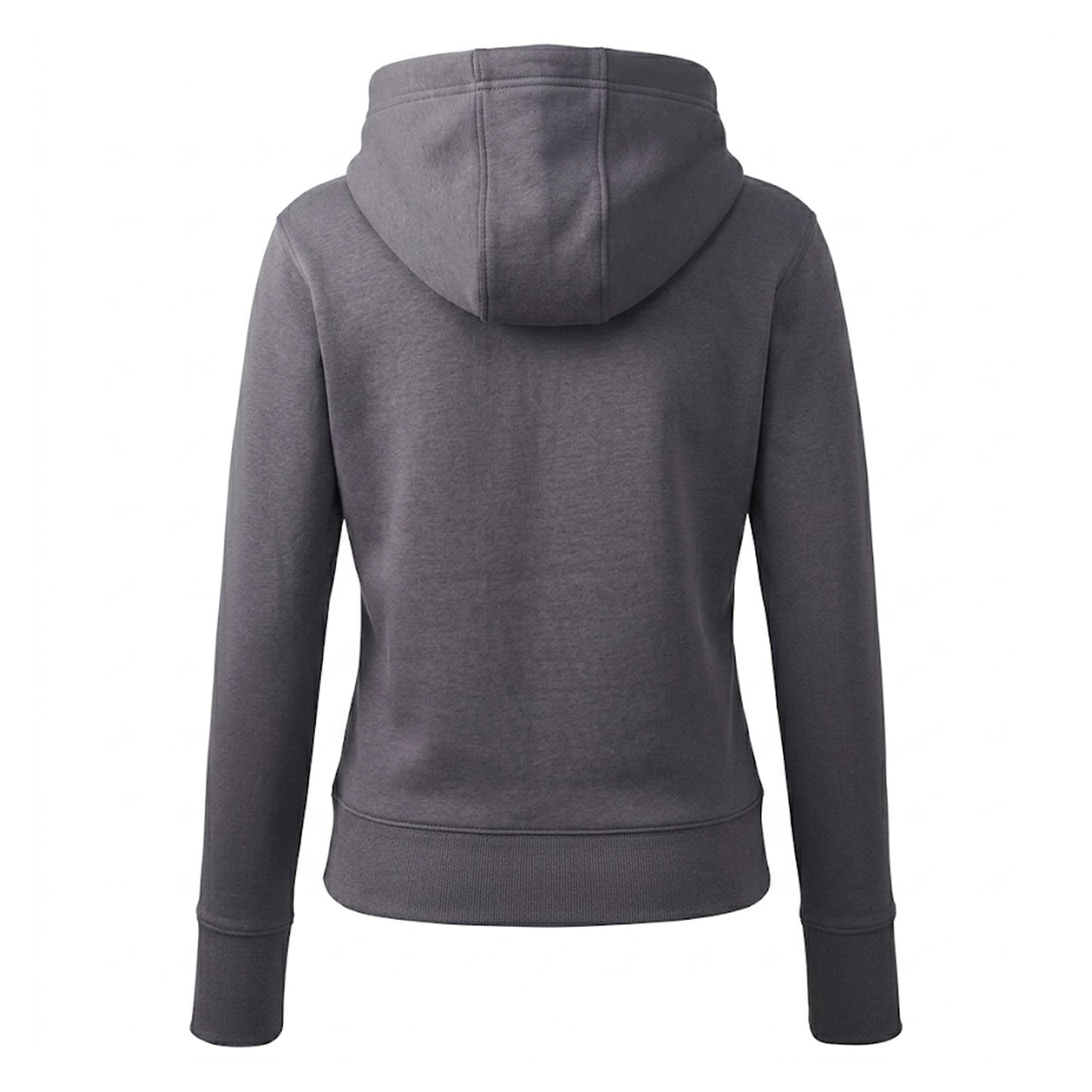 Charcoal - Side - Anthem Womens-Ladies Organic Hoodie
