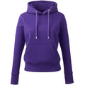 Purple - Front - Anthem Womens-Ladies Organic Hoodie
