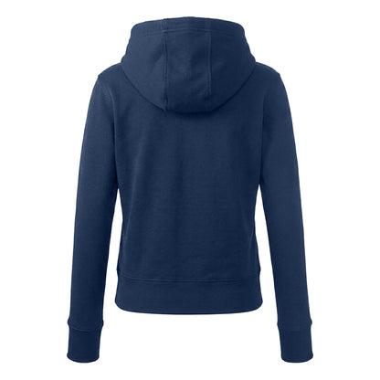 Navy - Back - Anthem Womens-Ladies Organic Hoodie