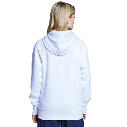 White - Back - Anthem Womens-Ladies Organic Full Zip Hoodie