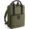 Military Green - Front - Bagbase Cooler Recycled Backpack