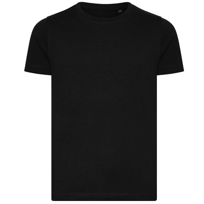 Jet Black - Front - Ecologie Childrens-Kids Cascades Organic T-Shirt