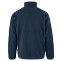 Navy - Back - Result Genuine Recycled Mens Polarthermic Fleece Jacket