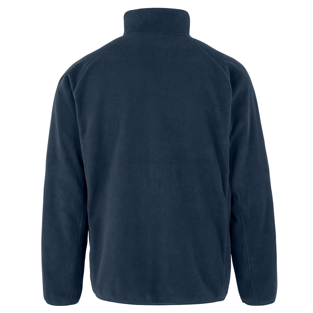 Navy - Back - Result Genuine Recycled Mens Polarthermic Fleece Jacket