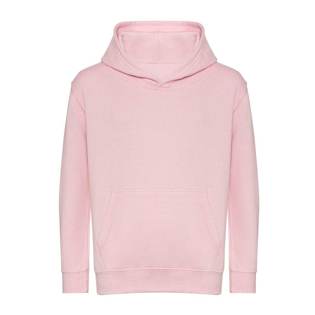 Baby Pink - Front - Awdis Childrens-Kids Organic Hoodie