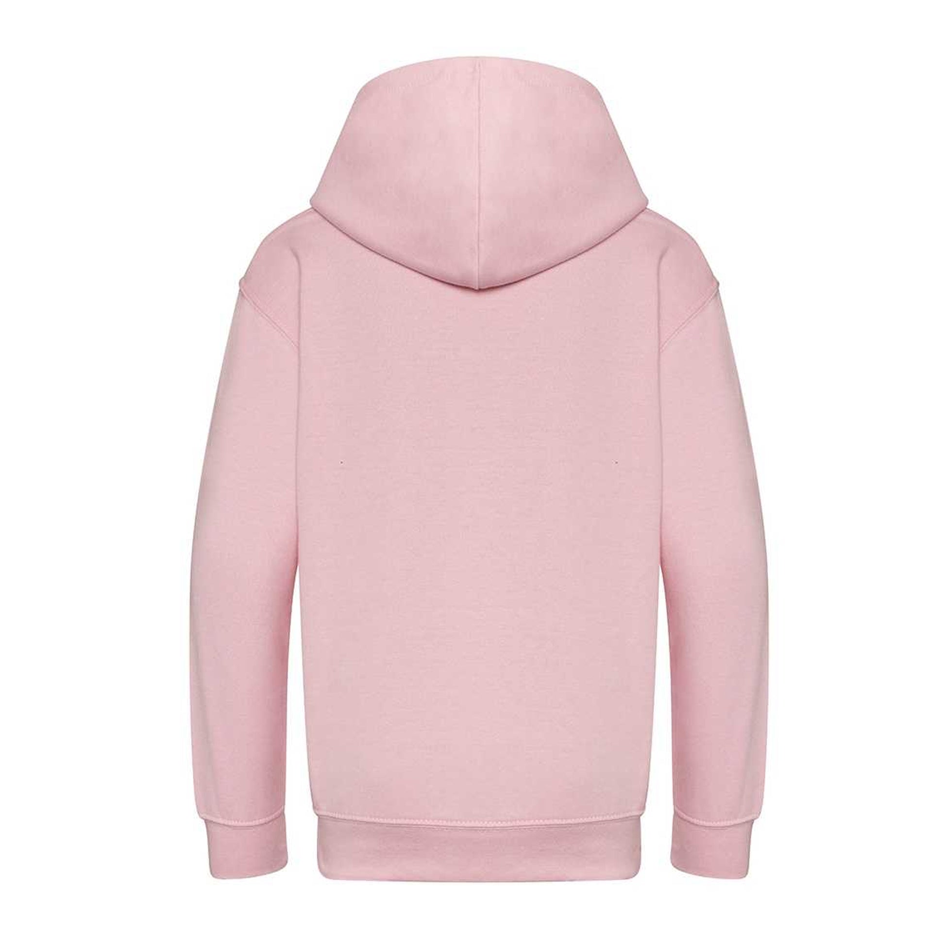 Baby Pink - Back - Awdis Childrens-Kids Organic Hoodie