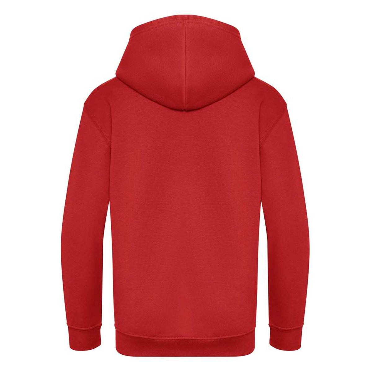 Fire Red - Back - Awdis Childrens-Kids Organic Hoodie