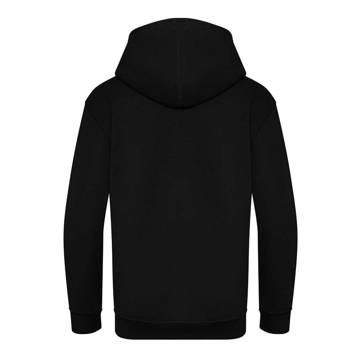 Deep Black - Back - Awdis Childrens-Kids Organic Hoodie