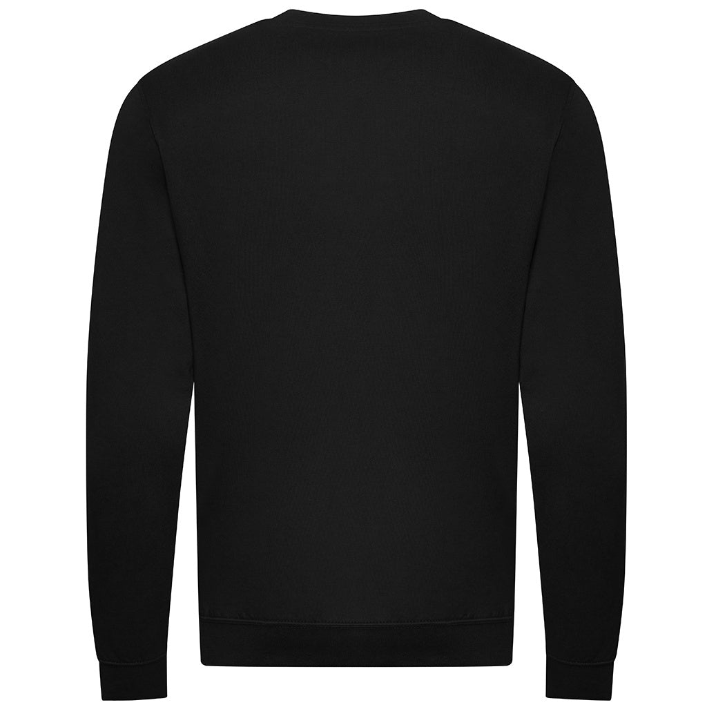 Deep Black - Back - Awdis Mens Organic Sweatshirt