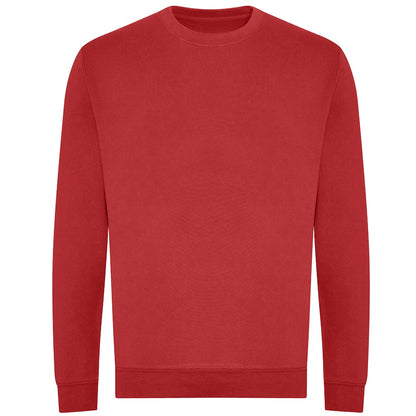 Fire Red - Front - Awdis Mens Organic Sweatshirt