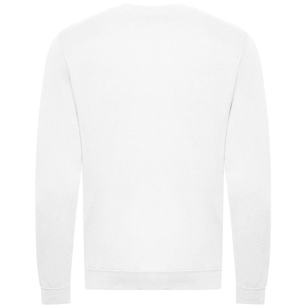 Arctic White - Back - Awdis Mens Organic Sweatshirt