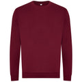 Burgundy - Front - Awdis Mens Organic Sweatshirt