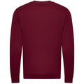 Burgundy - Back - Awdis Mens Organic Sweatshirt